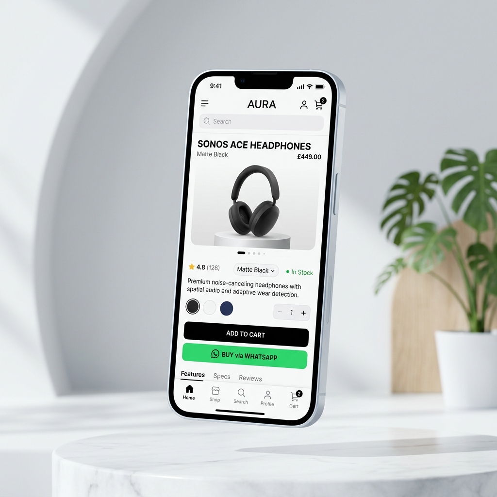 E-commerce PWA Mockup